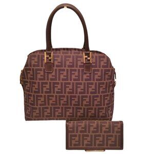 💥SOLD💥-Fendi Zucca Dome Shoulder Bag + Wallet